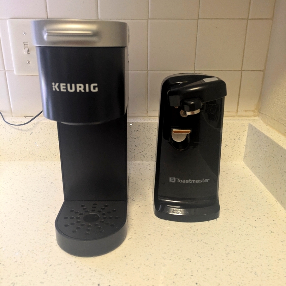 Keurig and electric can opener